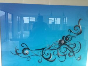 glass splashback