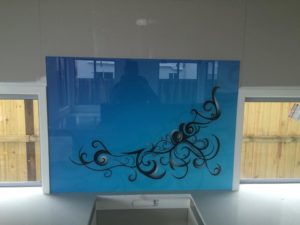 glass splashback