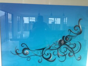 glass splashback