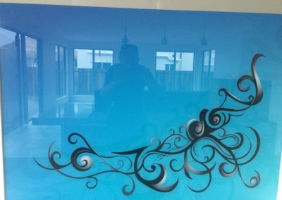 glass splashback