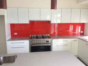 glass splashback