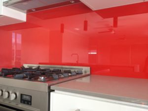 glass splashback
